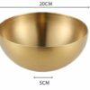 Stainless Steel Round Salad Bowl