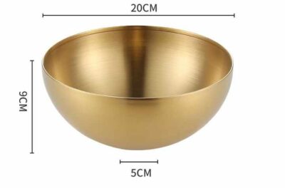 Stainless Steel Round Salad Bowl