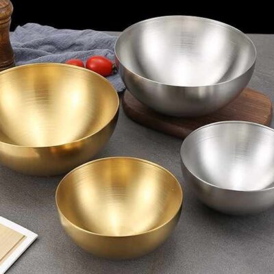 Stainless Steel Round Salad Bowl
