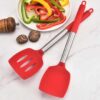 Silicone Utensils Stainless Steel Handles