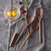 Elegant Wooden Kitchen Utensil Set