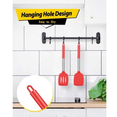 Silicone Utensils Stainless Steel Handles