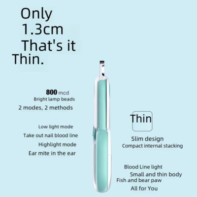 LED Mini Pet Nail Clippers