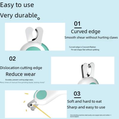 LED Mini Pet Nail Clippers